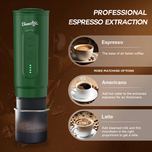 H02 PRO Portable Espresso Coffee Maker - Gift Set - Green