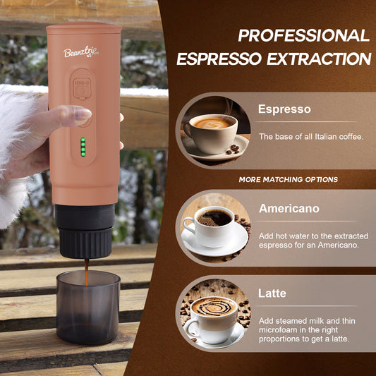 H02 PRO Portable Espresso Coffee Maker - Gift Set - Khaki