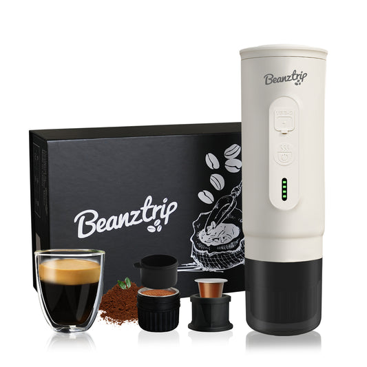 H02 PRO Portable Espresso Coffee Maker - Gift Set - White