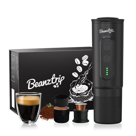 H02 PRO Portable Espresso Coffee Maker - Gift Set - Black